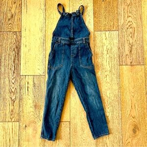 Tea Collection Girls Denim Overalls Sz 6 Adorable Excellent Condition $59 retail